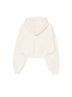 Online Kremowa bluza crop Bluzy|Sety
