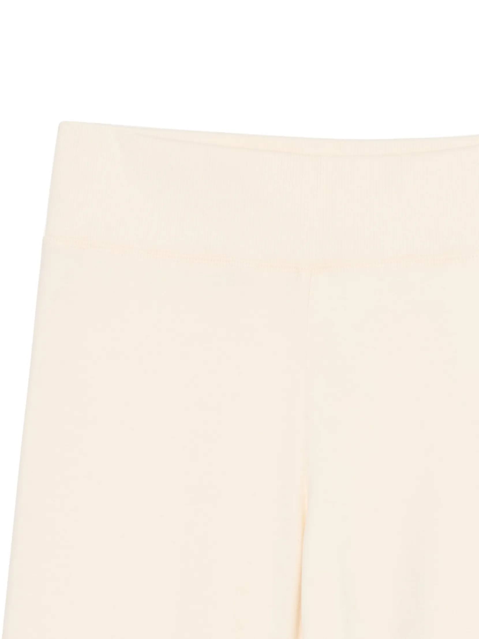 Sale Kremowe dresy typu flare Spodnie