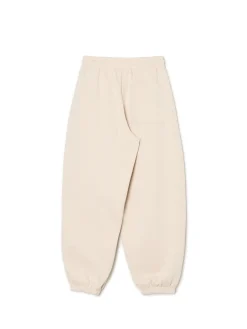 Fashion Kremowe joggery z wysokim stanem Spodnie