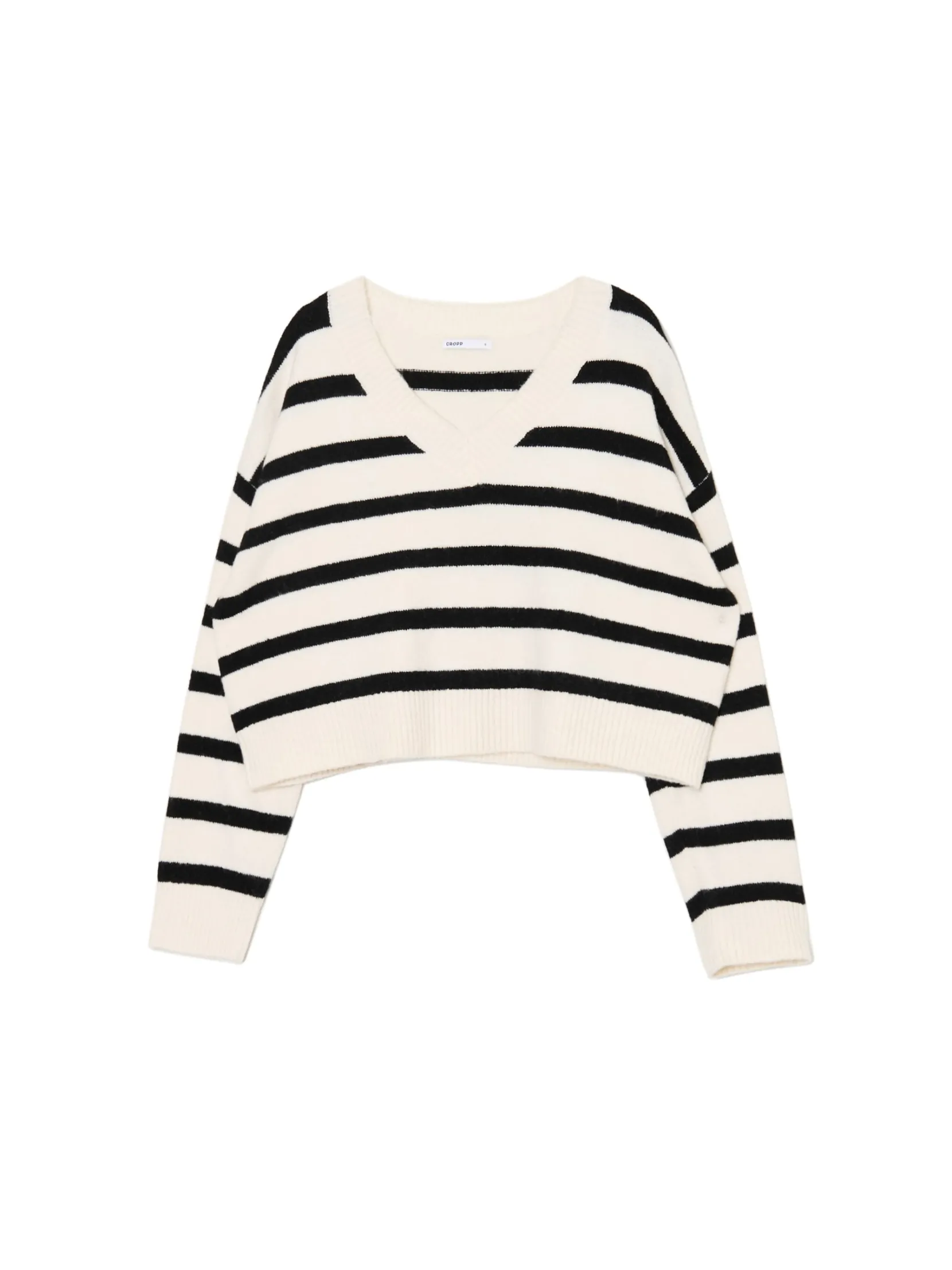 New sweter w czarne paski Swetry