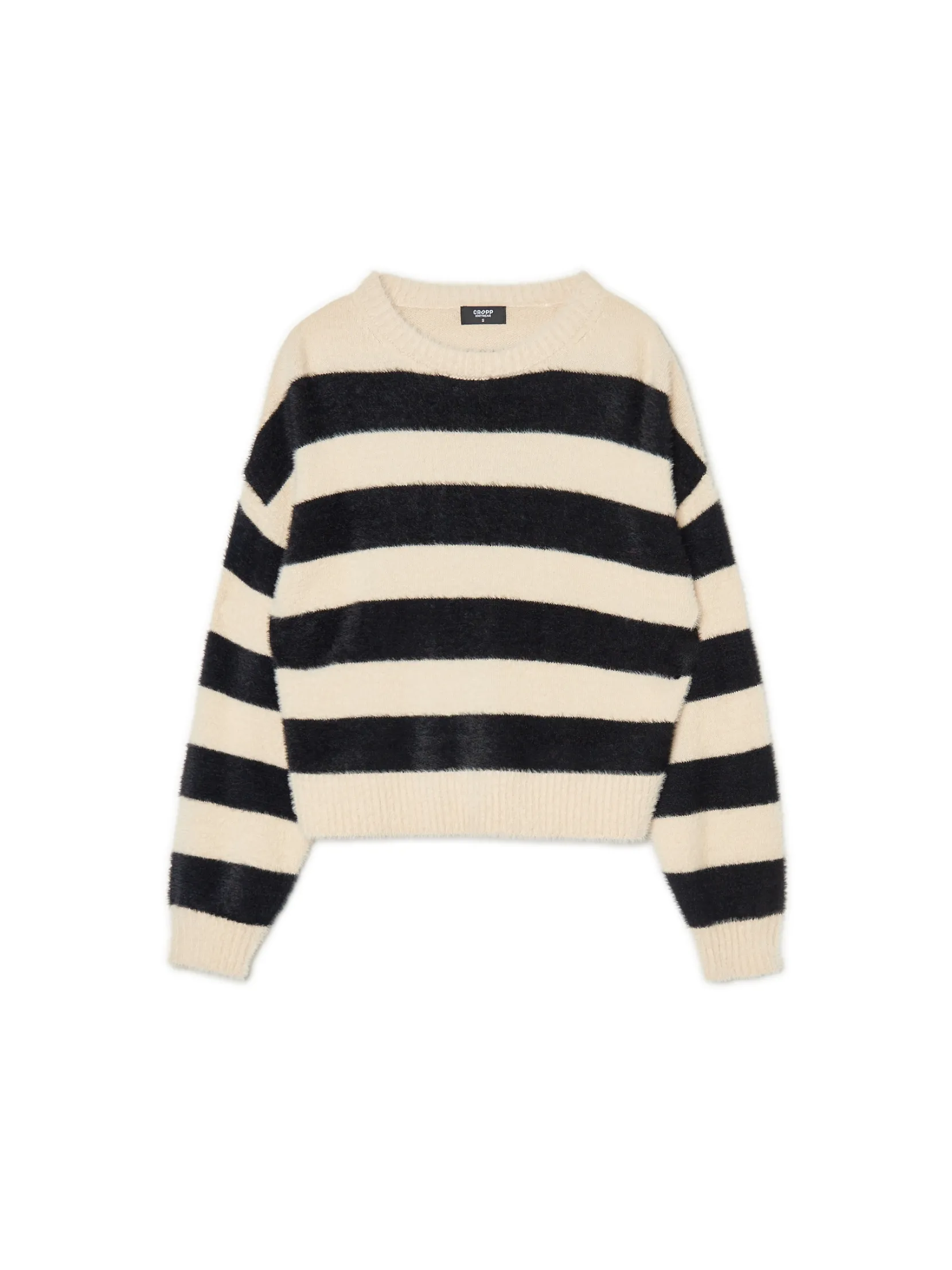 Discount sweter w czarne paski Swetry