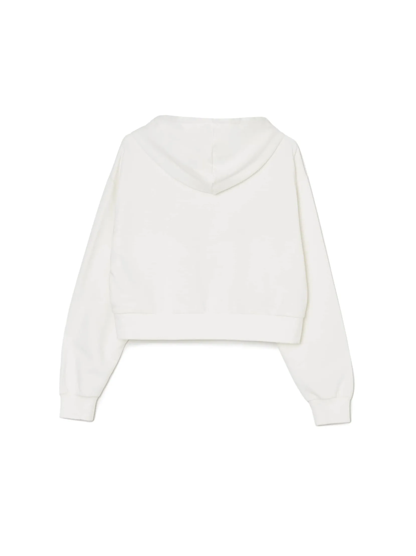 Sale Krótka biała bluza z motylem Bluzy