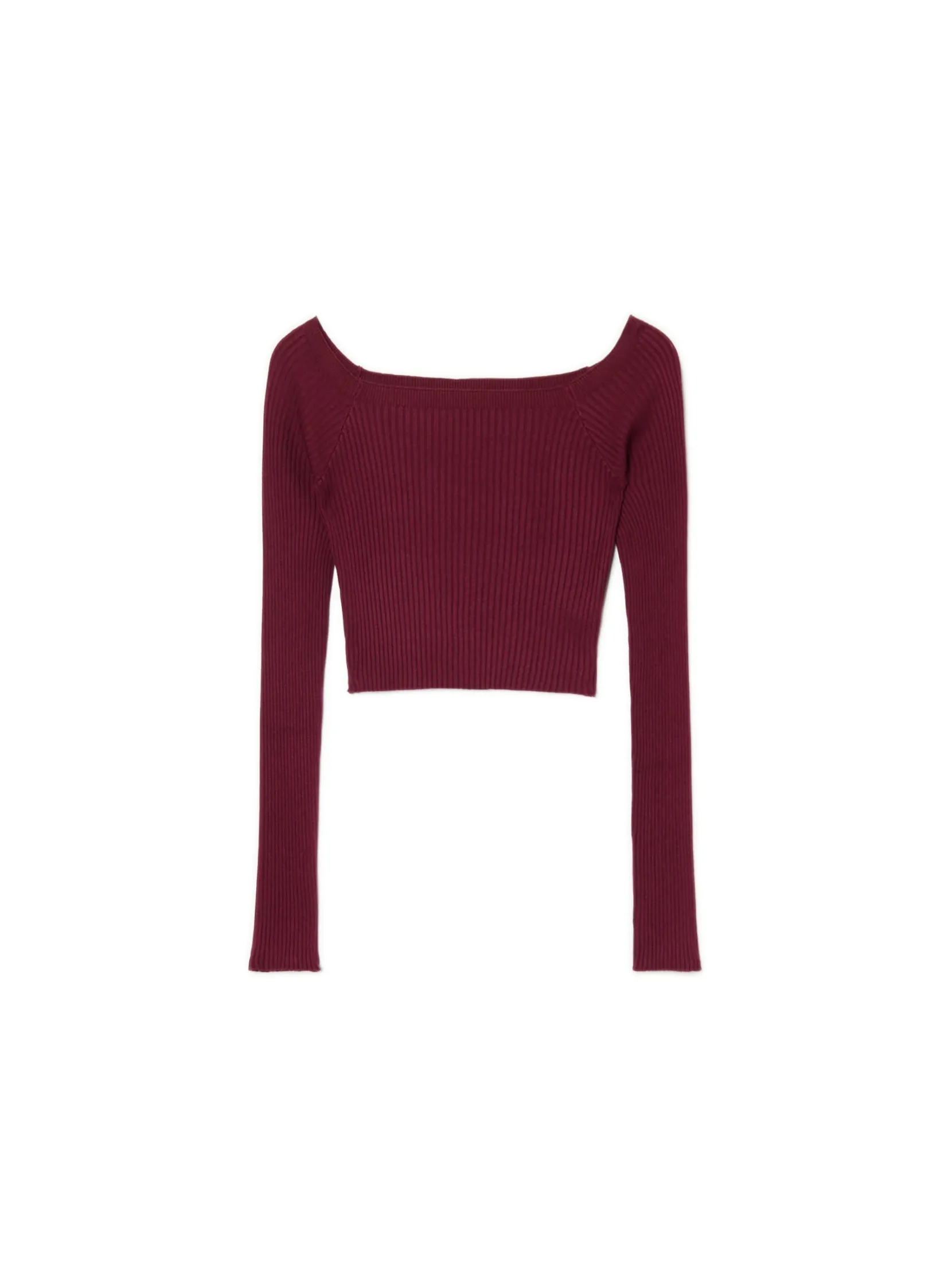 New Krótki sweter z odkrytymi ramionami Swetry