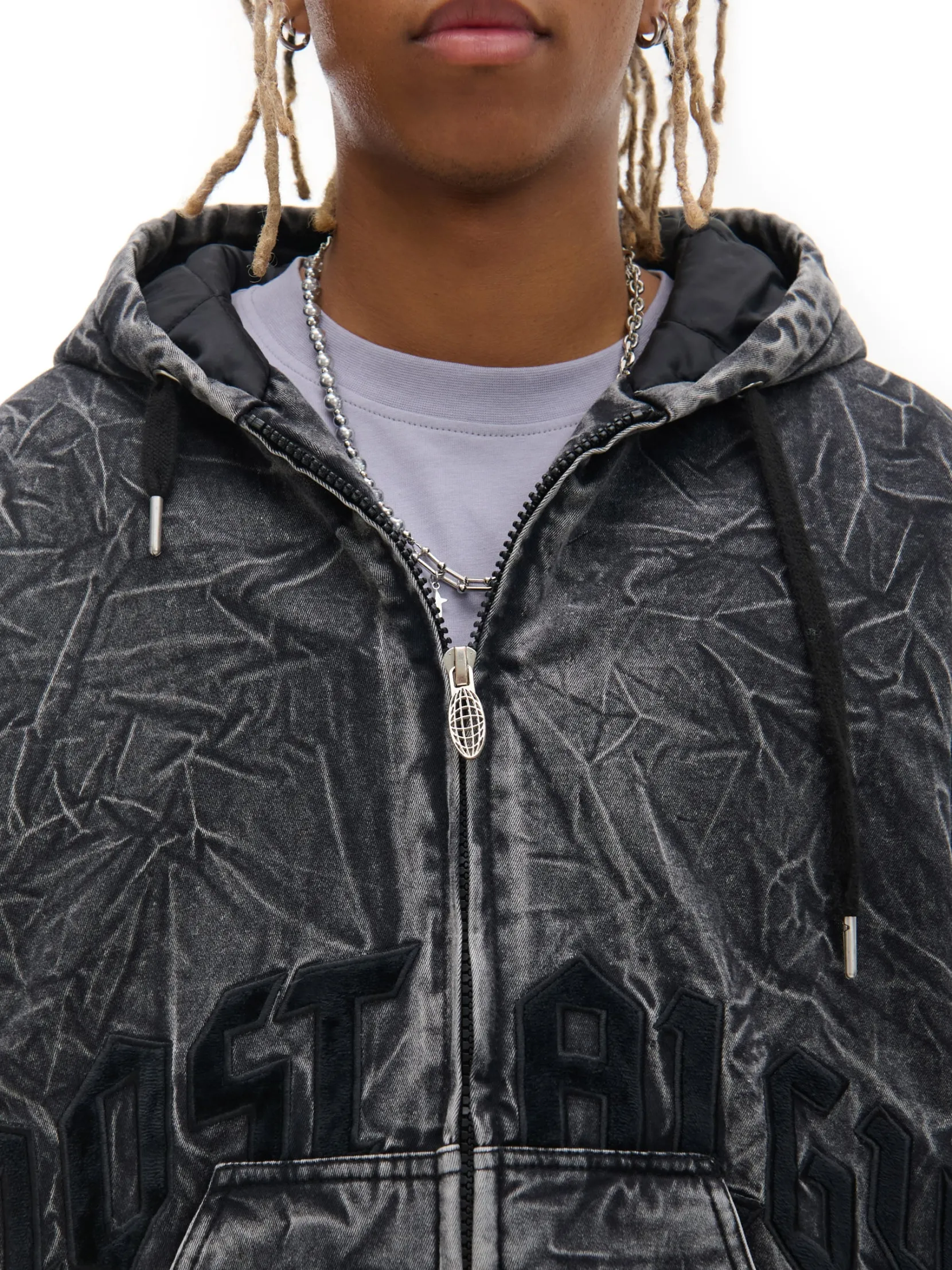 Best Kurtka bomber typu hoodie Kurtki, Płaszcze|Denim