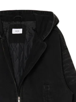 Fashion Kurtka jeansowa z efektem sprania Kurtki, Płaszcze