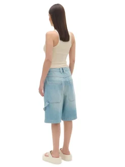 Hot Luźne jeansowe spodenki bermudy Jeansy
