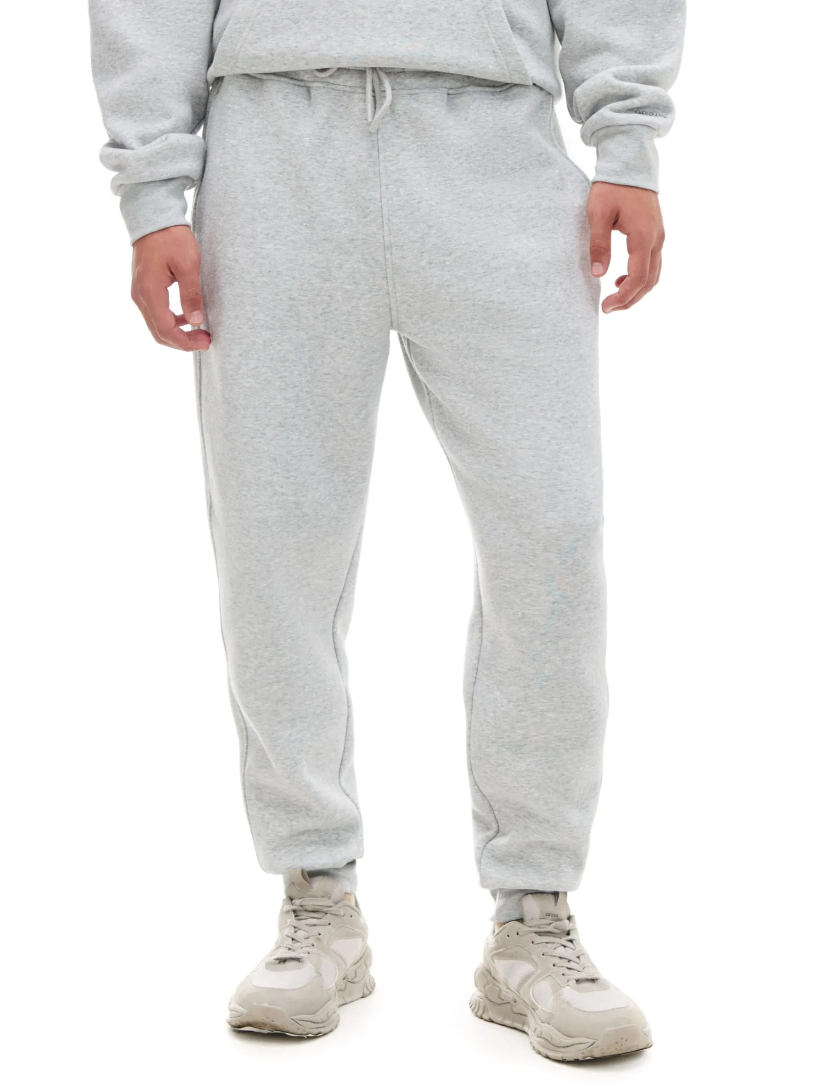 Discount Melanżowe dresowe joggery regular Spodnie|Sety