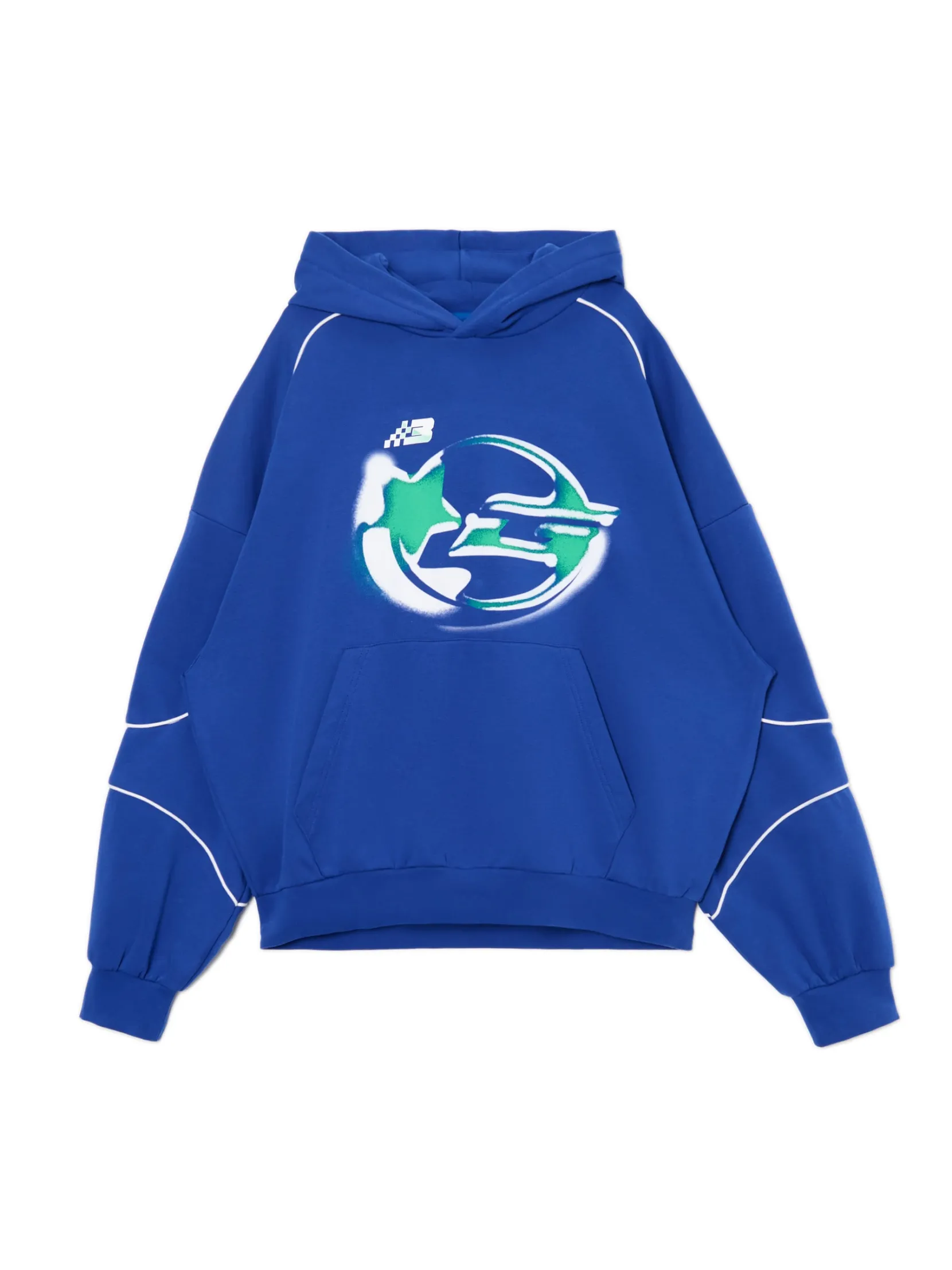 Online Niebieska bluza z kapturem Baltic Games Bluzy