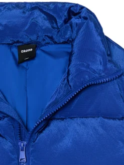 Sale Niebieska kurtka puffer ze stójką Kurtki Zimowe|Kurtki, Płaszcze