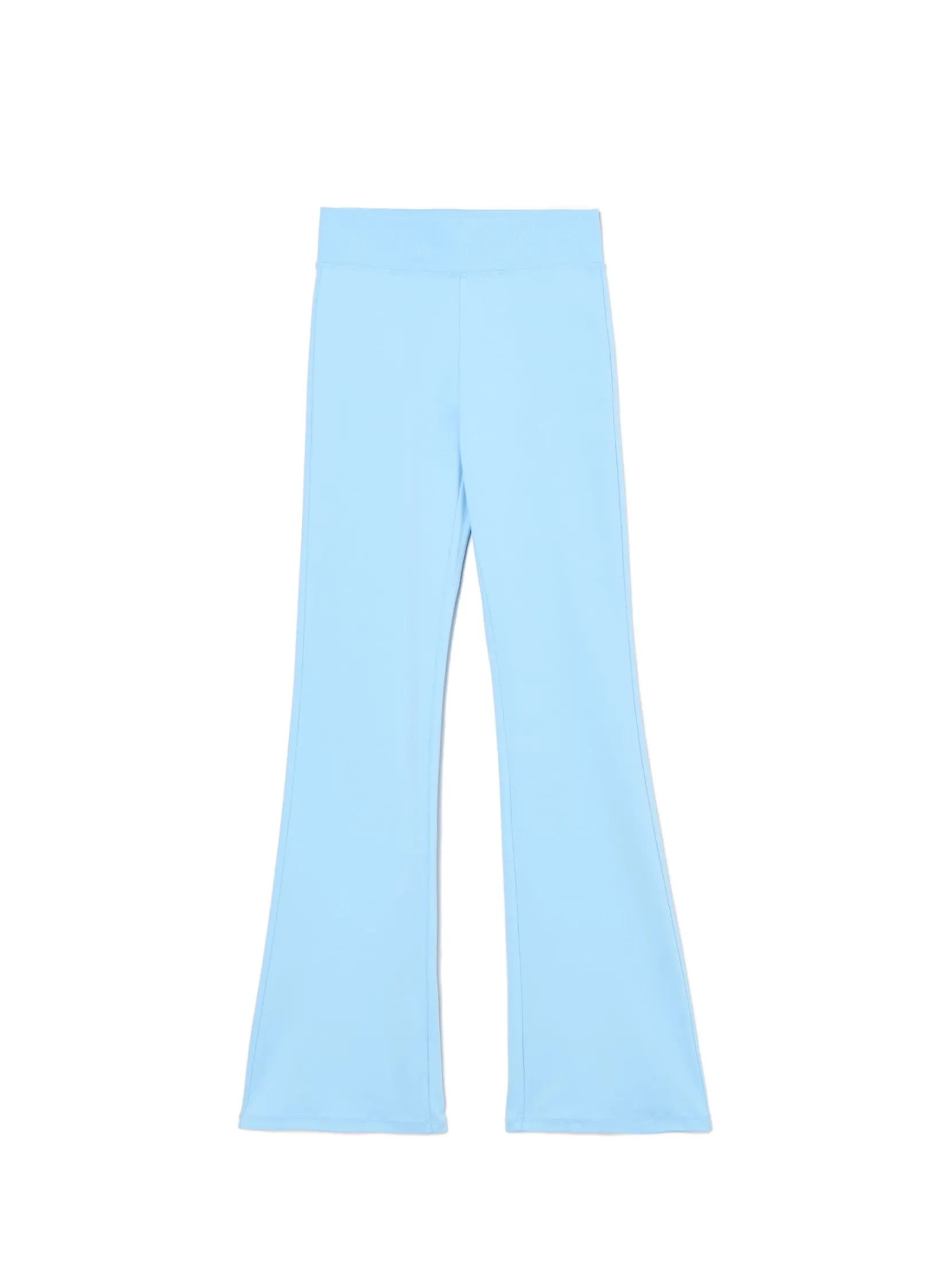 Outlet Niebieskie dresy typu flare Spodnie