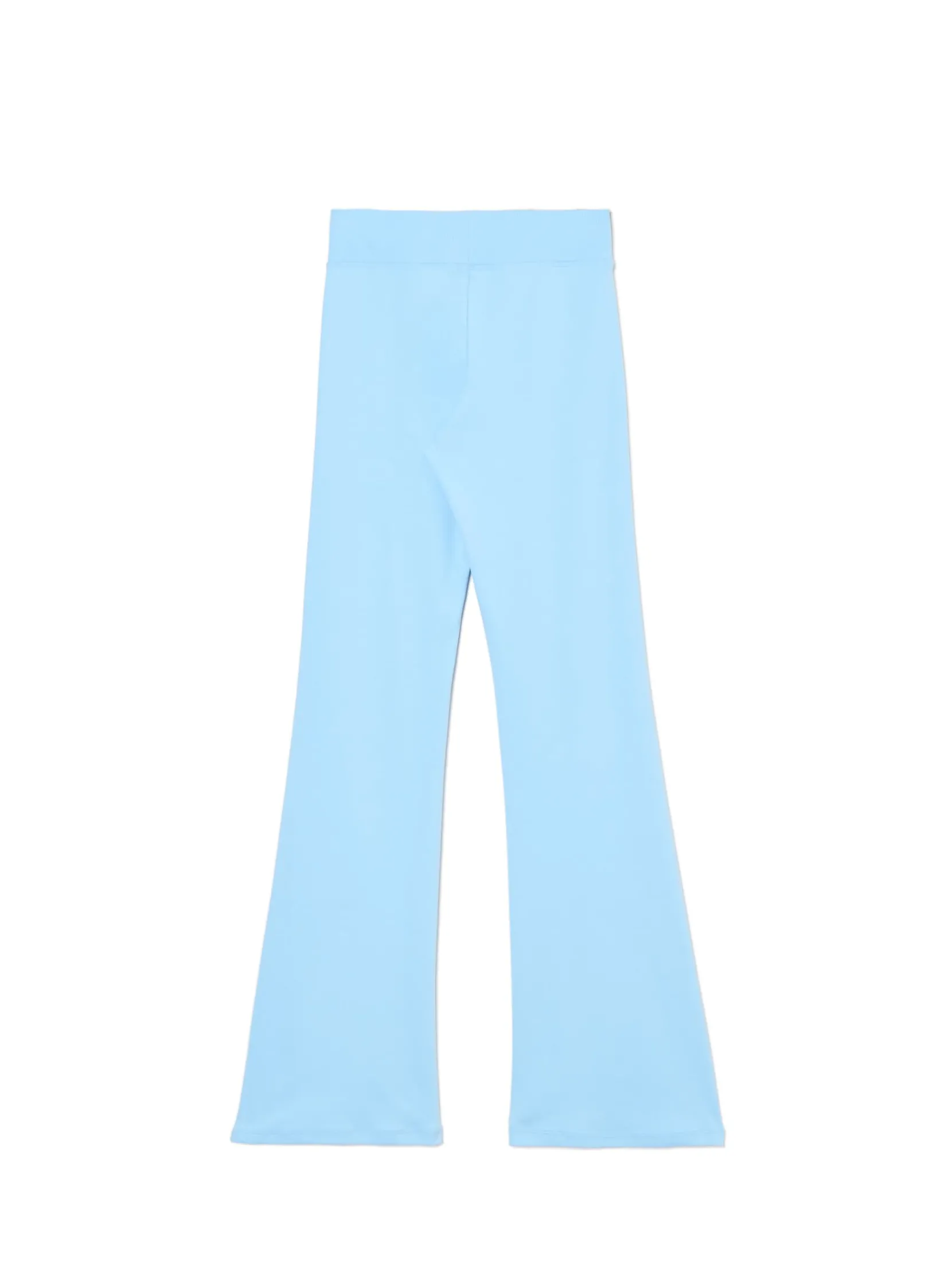 Outlet Niebieskie dresy typu flare Spodnie