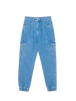 Outlet e jeansowe joggery cargo Jeansy