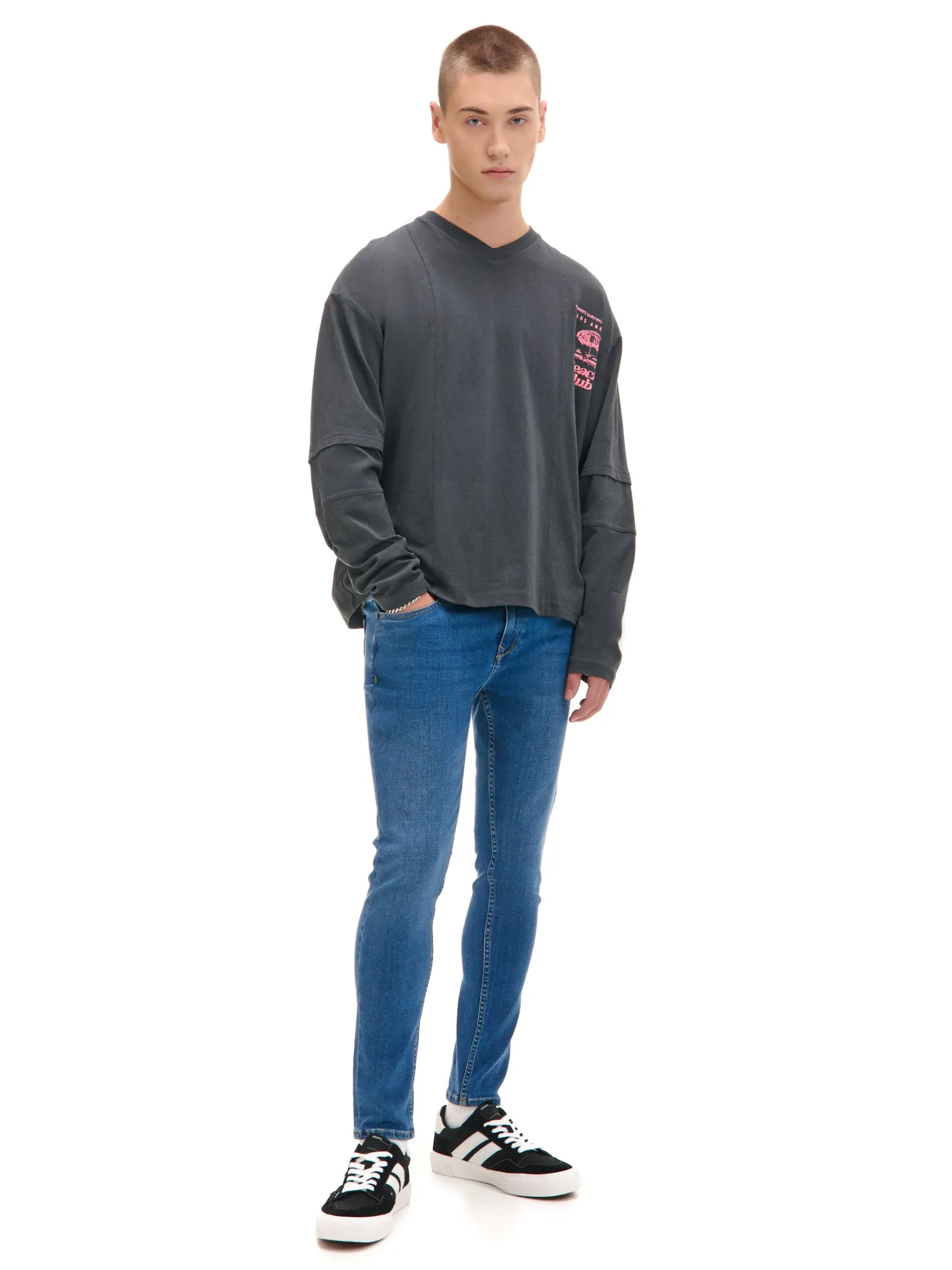 Sale e jeansy skinny Jeansy