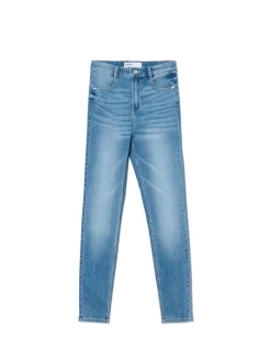 Hot e jeansy skinny z kieszeniami Jeansy
