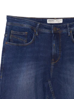 Discount Niebieskie jeansy slim Jeansy