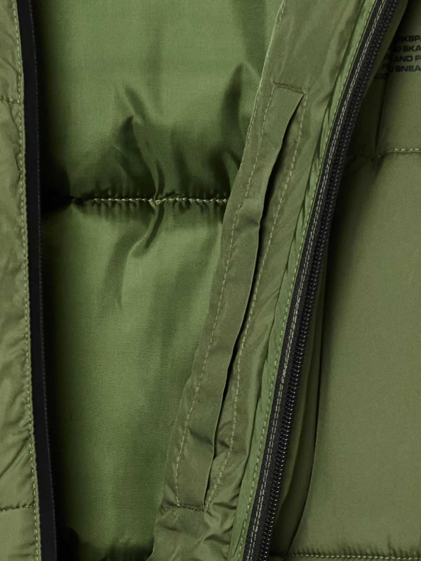 Discount Oliwkowa pikowana kurtka puffer Kurtki Zimowe|Kurtki, Płaszcze