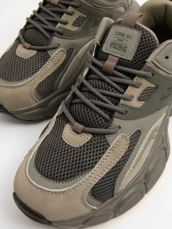 Sale Oliwkowe sneakersy Sneakersy