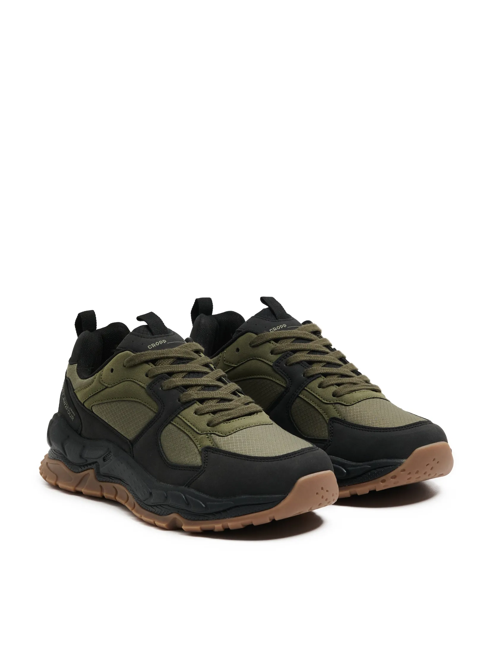 Discount Oliwkowe sneakersy Sneakersy