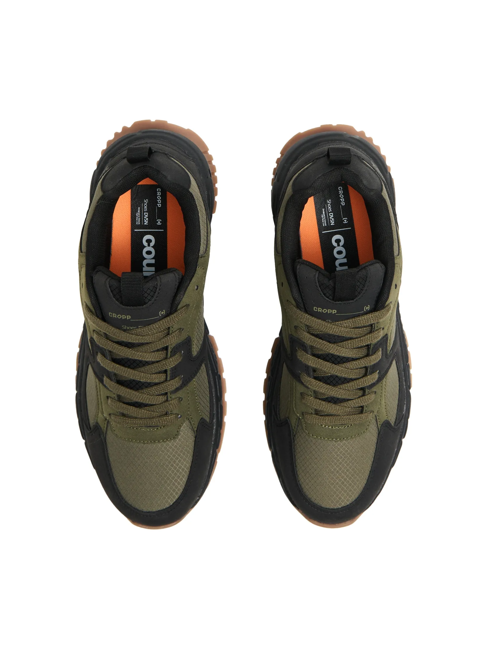 Discount Oliwkowe sneakersy Sneakersy