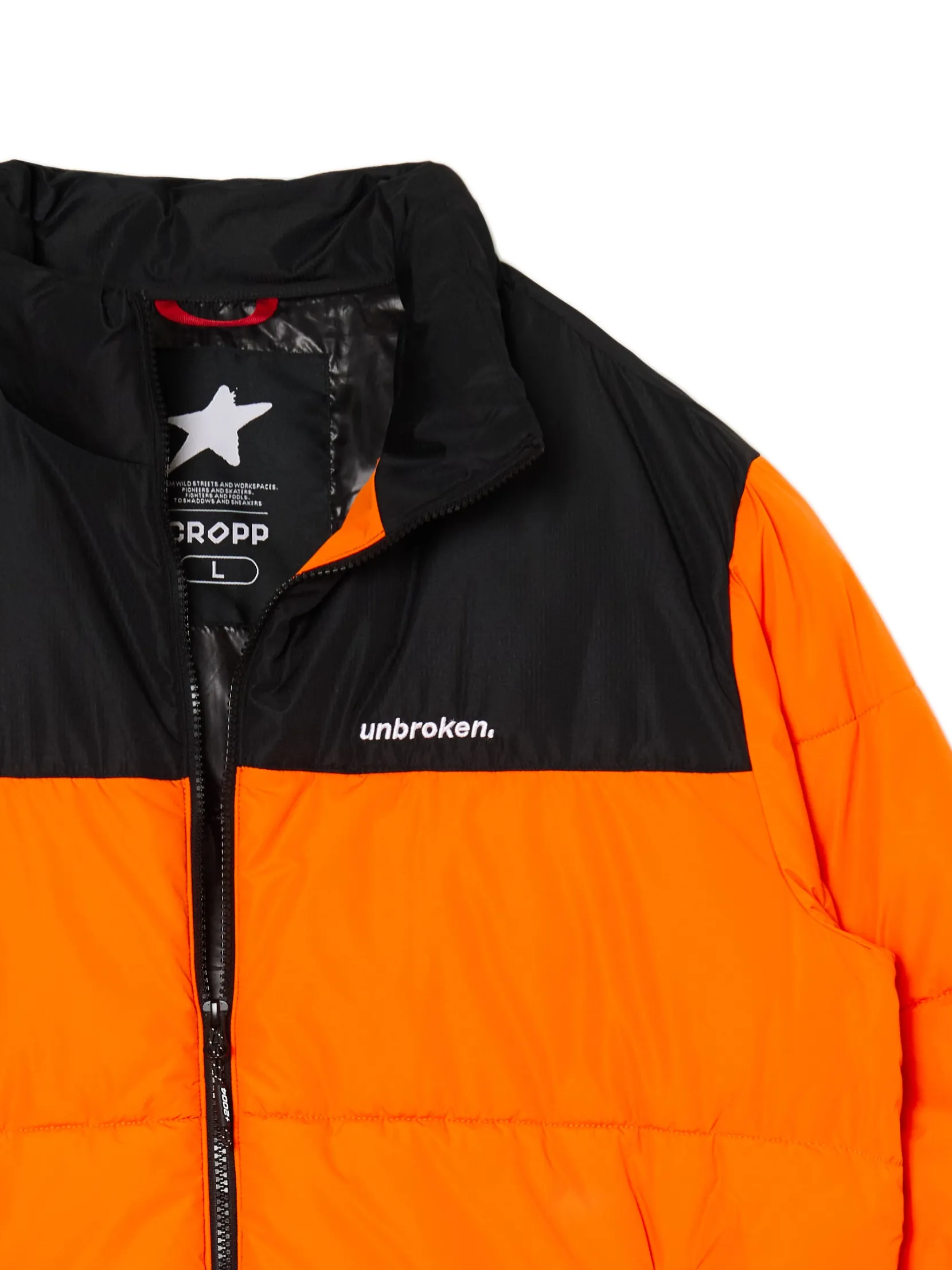 Online Pomarańczowa kurtka puffer Kurtki Zimowe|Kurtki, Płaszcze