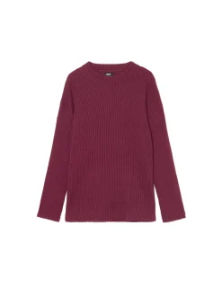 Clearance Prążkowany sweter oversize Swetry