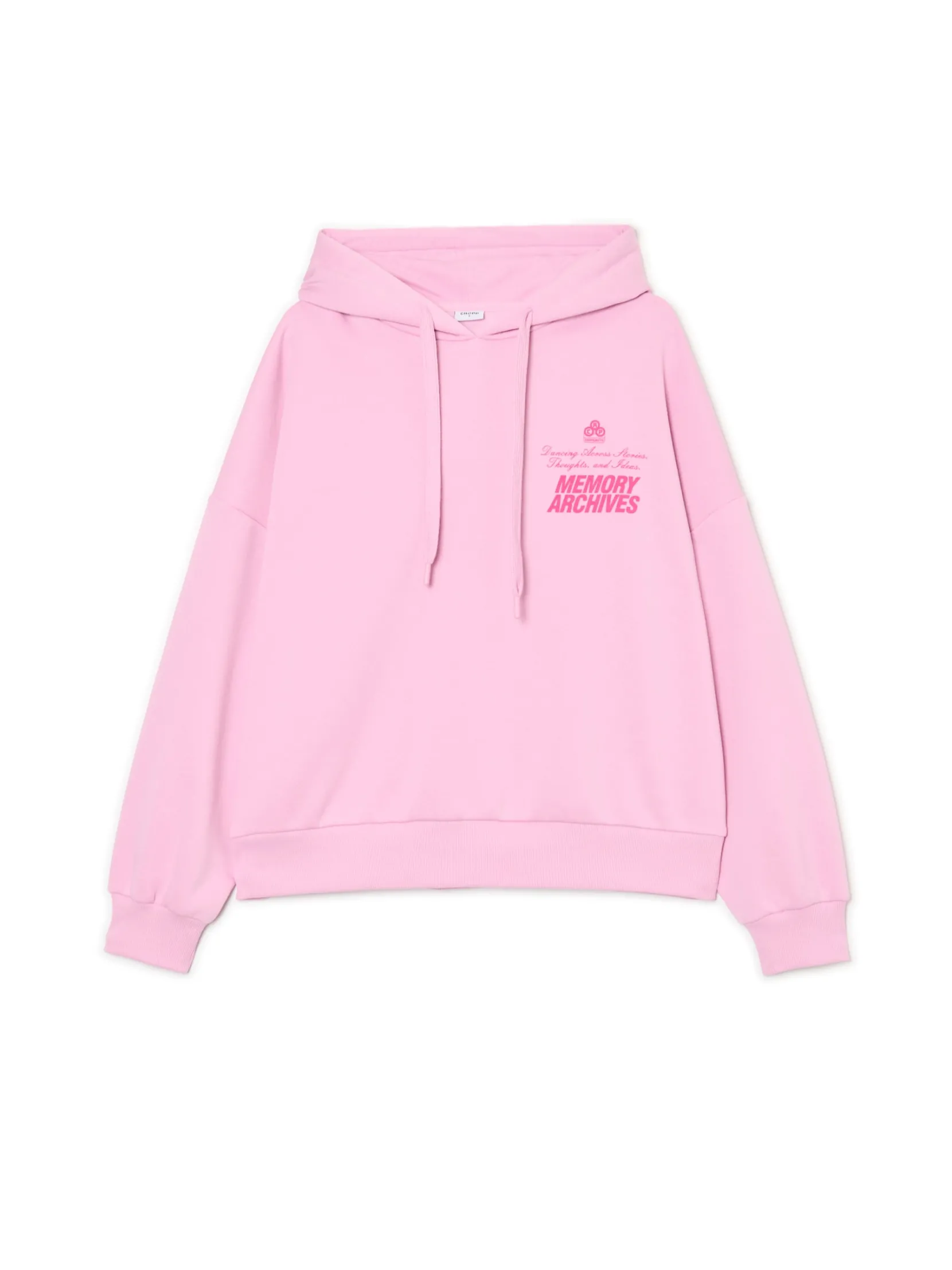 New Różowa bluza z napisami Bluzy