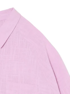 Clearance Różowa klasyczna koszula Koszule, Bluzki