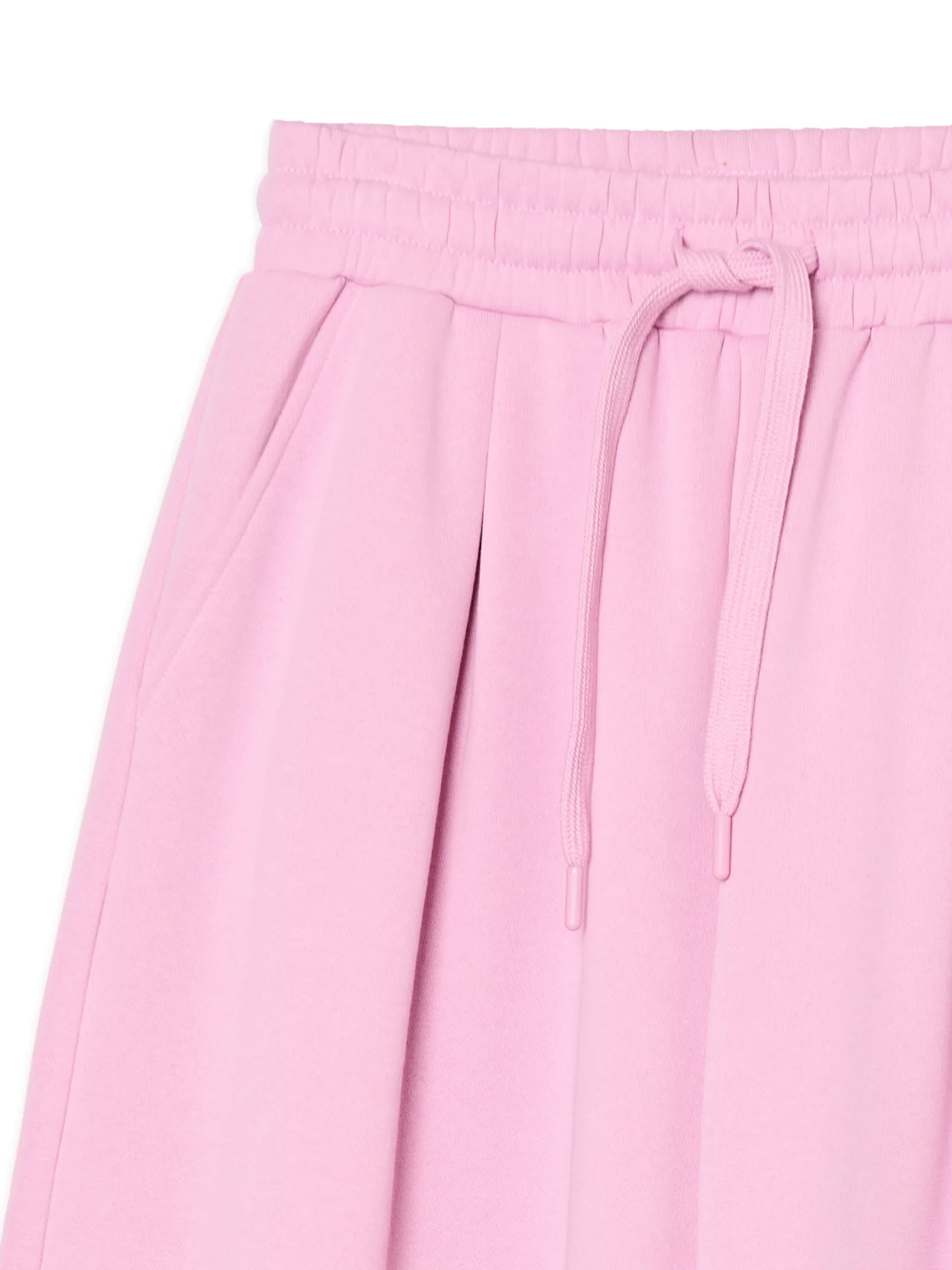 Clearance Różowe joggery z wysokim stanem Spodnie