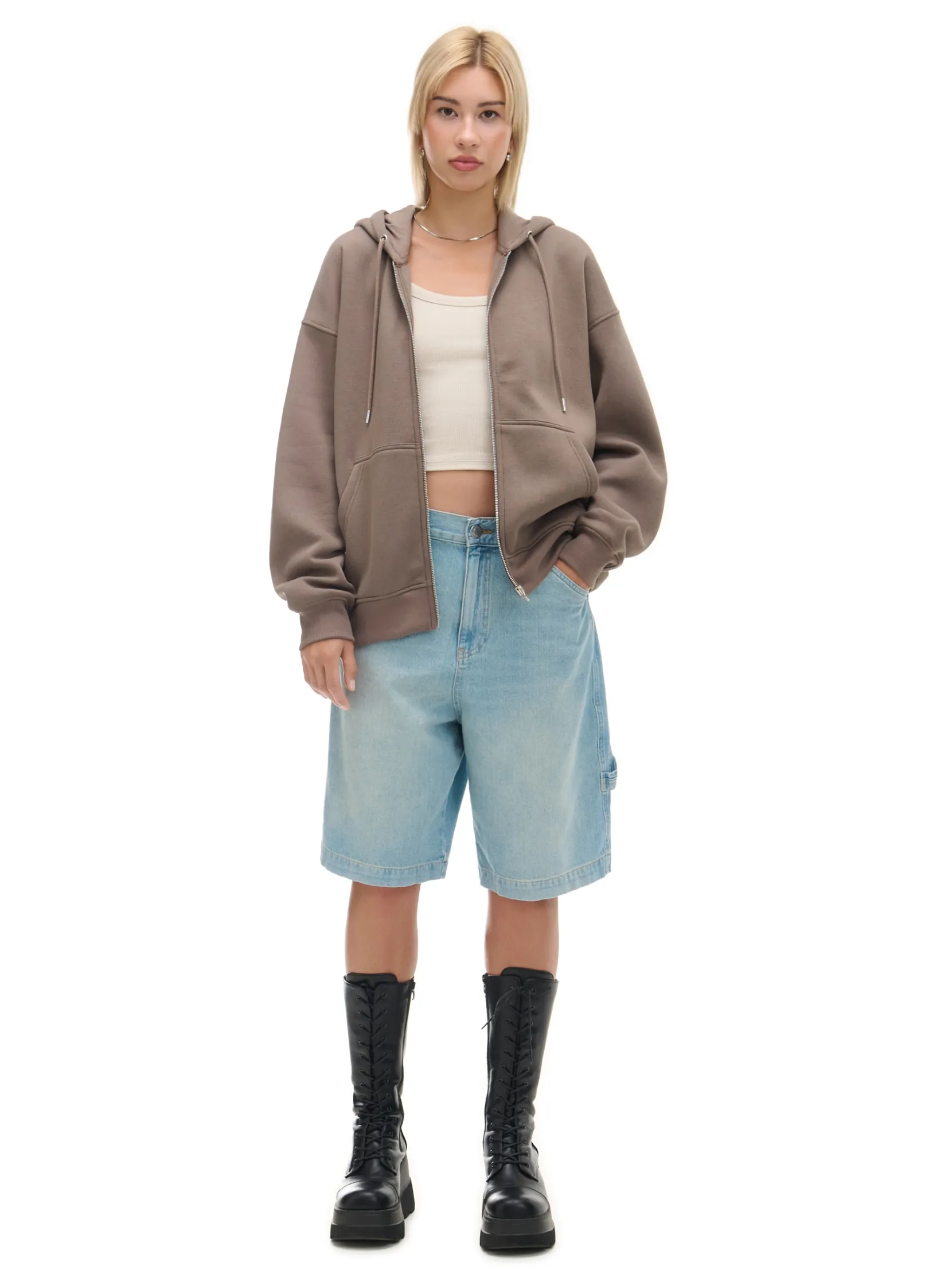 Online Rozpinana bluza oversize Bluzy