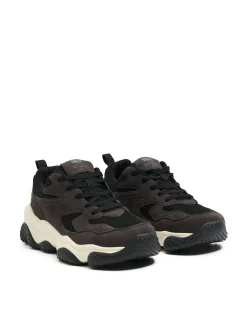 Outlet Sneakersy z elementami skórzanymi Sneakersy