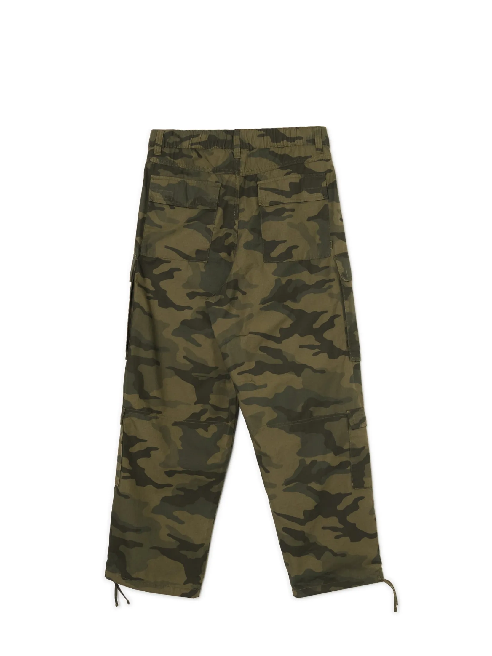 Clearance Spodnie cargo z motywem moro Spodnie