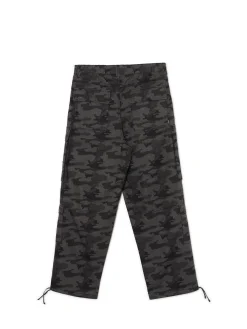 Clearance Spodnie cargo ze wzorem moro Spodnie