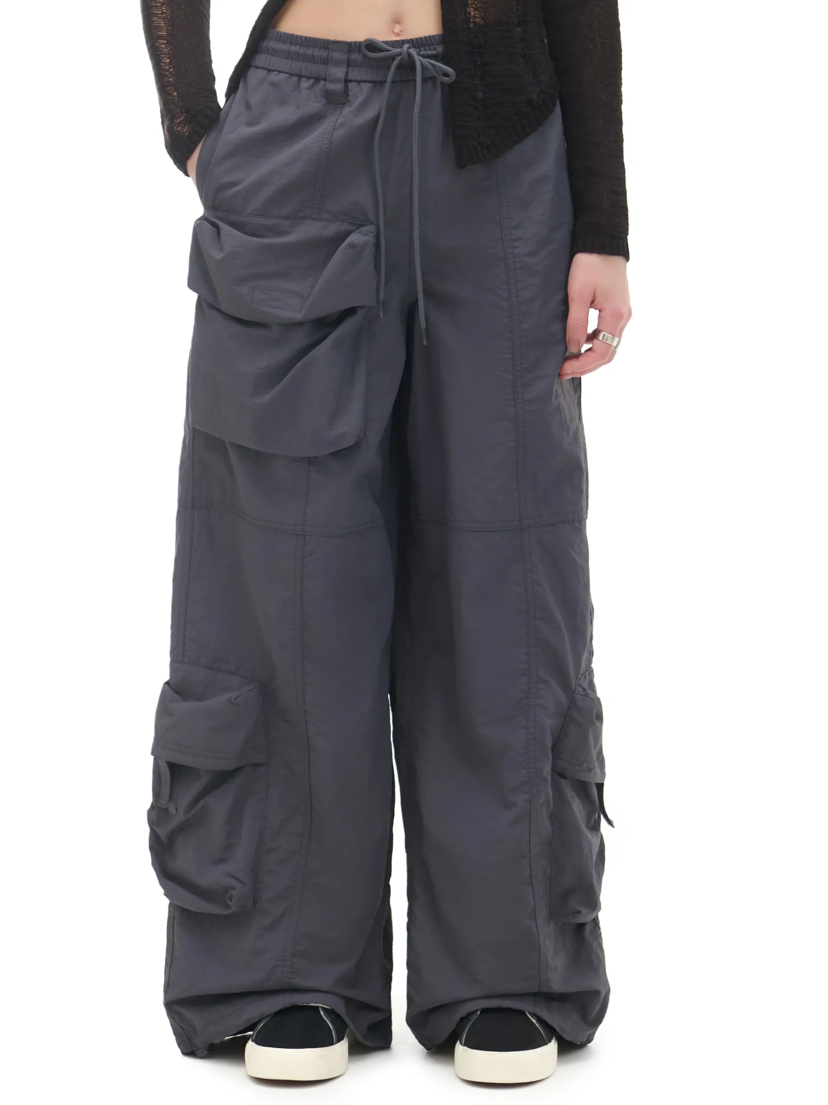 Discount Spodnie parachute z kieszeniami cargo Spodnie