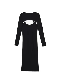 Clearance Sukienka maxi z dodatkowymi rękawami Sukienki, Kombinezony