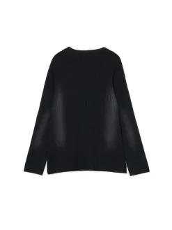 Fashion Sweter oversize z efektem sprania Swetry