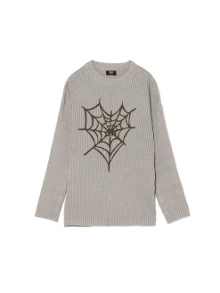 Sale Sweter oversize z nadrukiem serca Swetry
