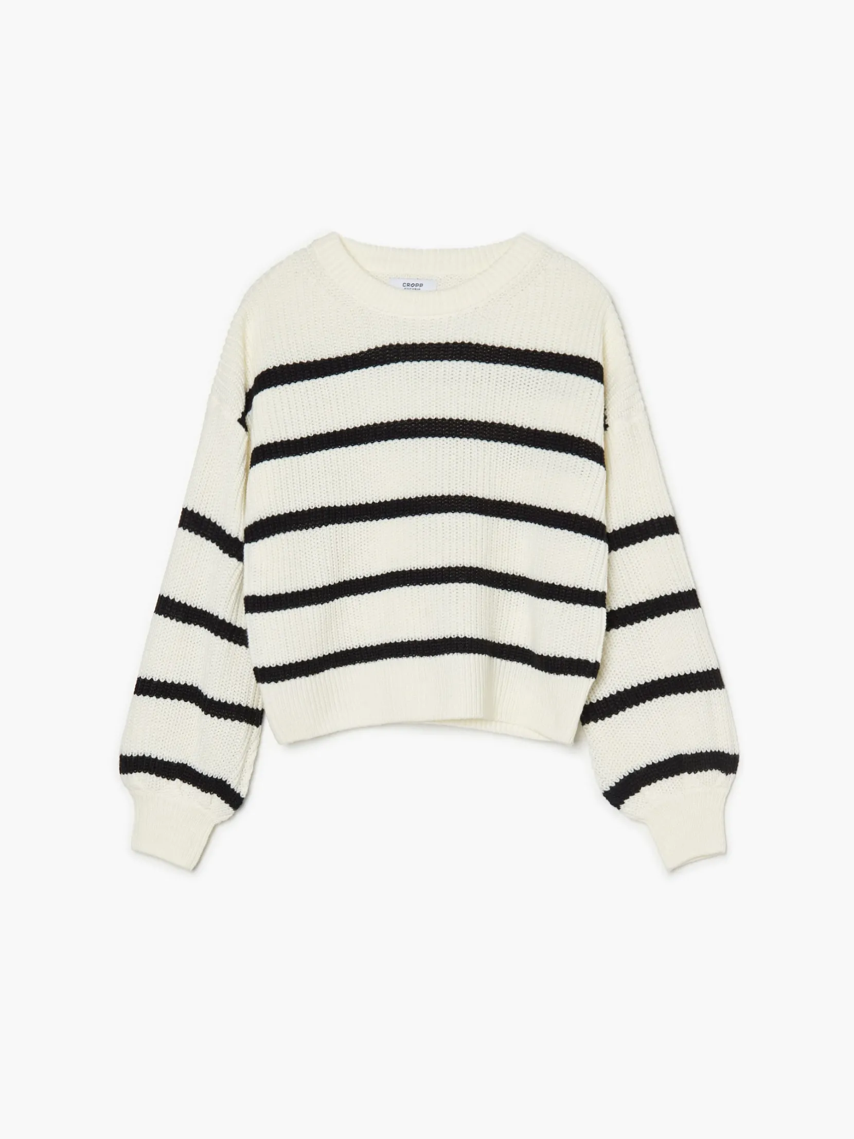 Sale Sweter w czarne paski Swetry