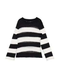 Fashion Sweter w paski Swetry