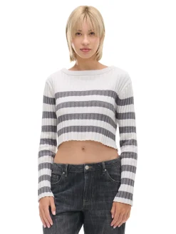 Sale Sweter w poziome paski Swetry