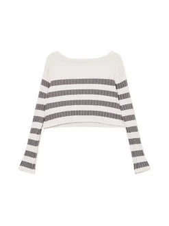 Sale Sweter w poziome paski Swetry