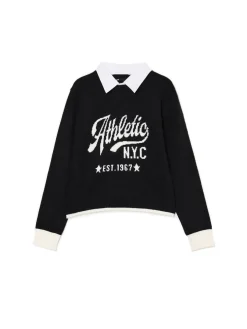 New Sweter z odpinanym kołnierzykiem Swetry