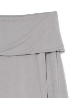 Outlet Szara bluzka z hiszpańskim dekoltem Koszulki, Topy