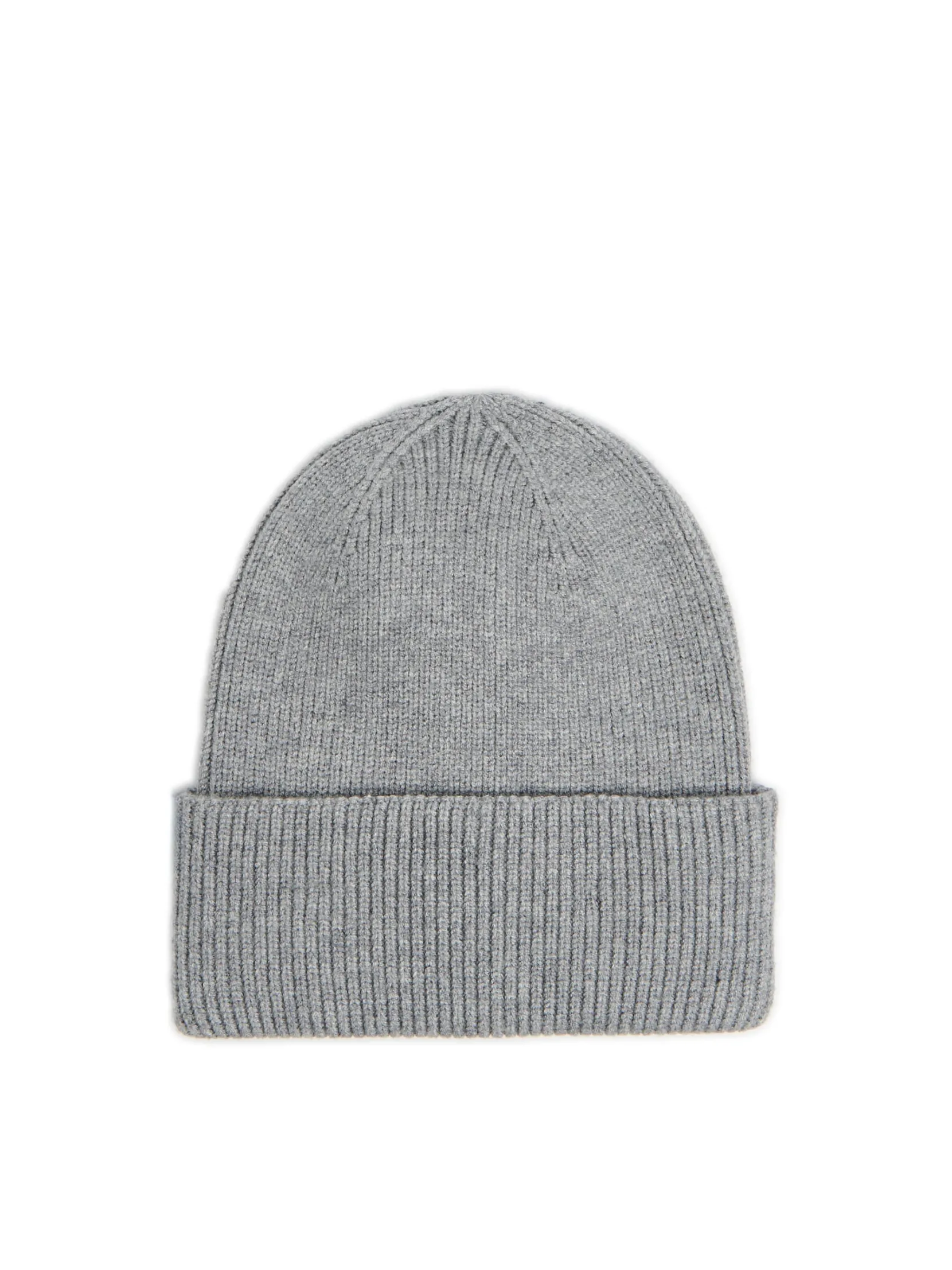 Online Szara czapka beanie z dodatkiem wiskozy Czapki