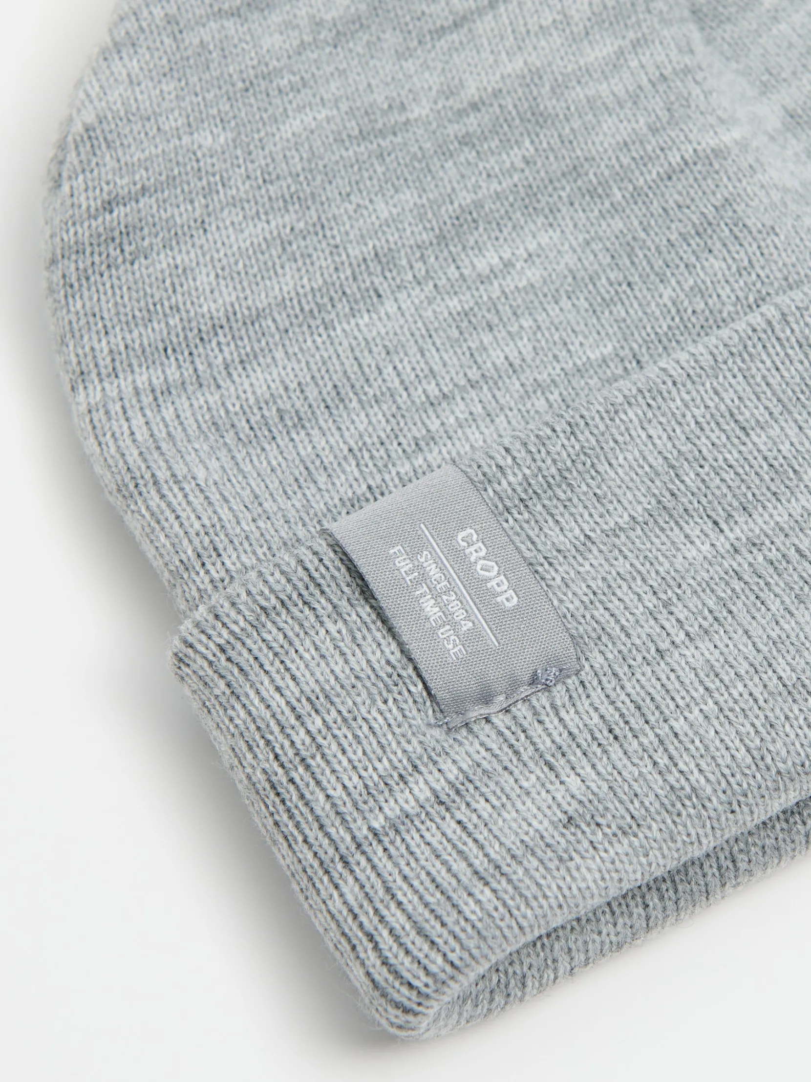 Discount Szara czapka beanie z wiskozą Czapki|Basic
