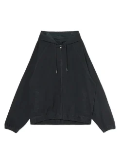 New Szara jeansowa kurtka z kapturem Denim