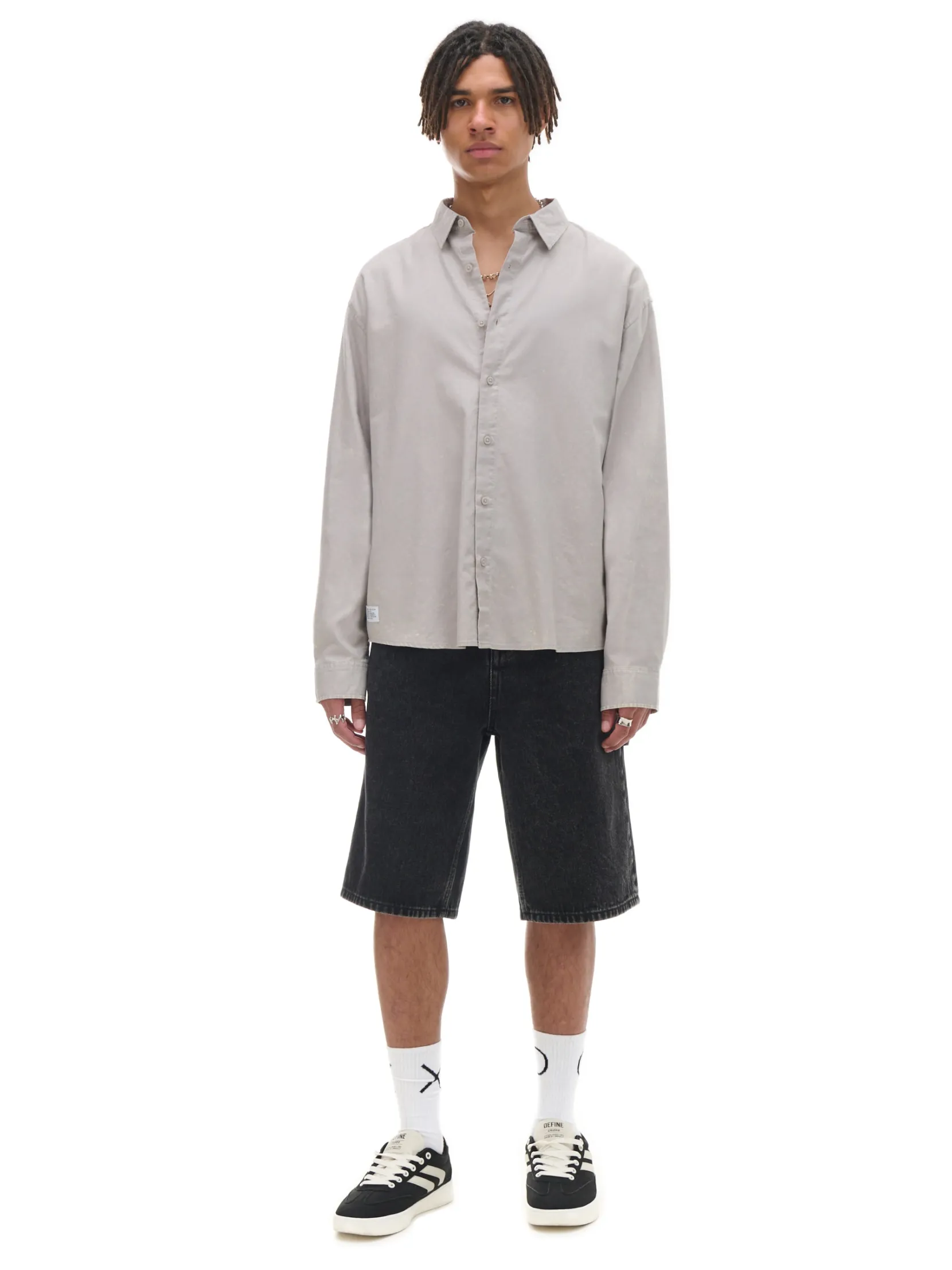 New Szara koszula oversize Koszule