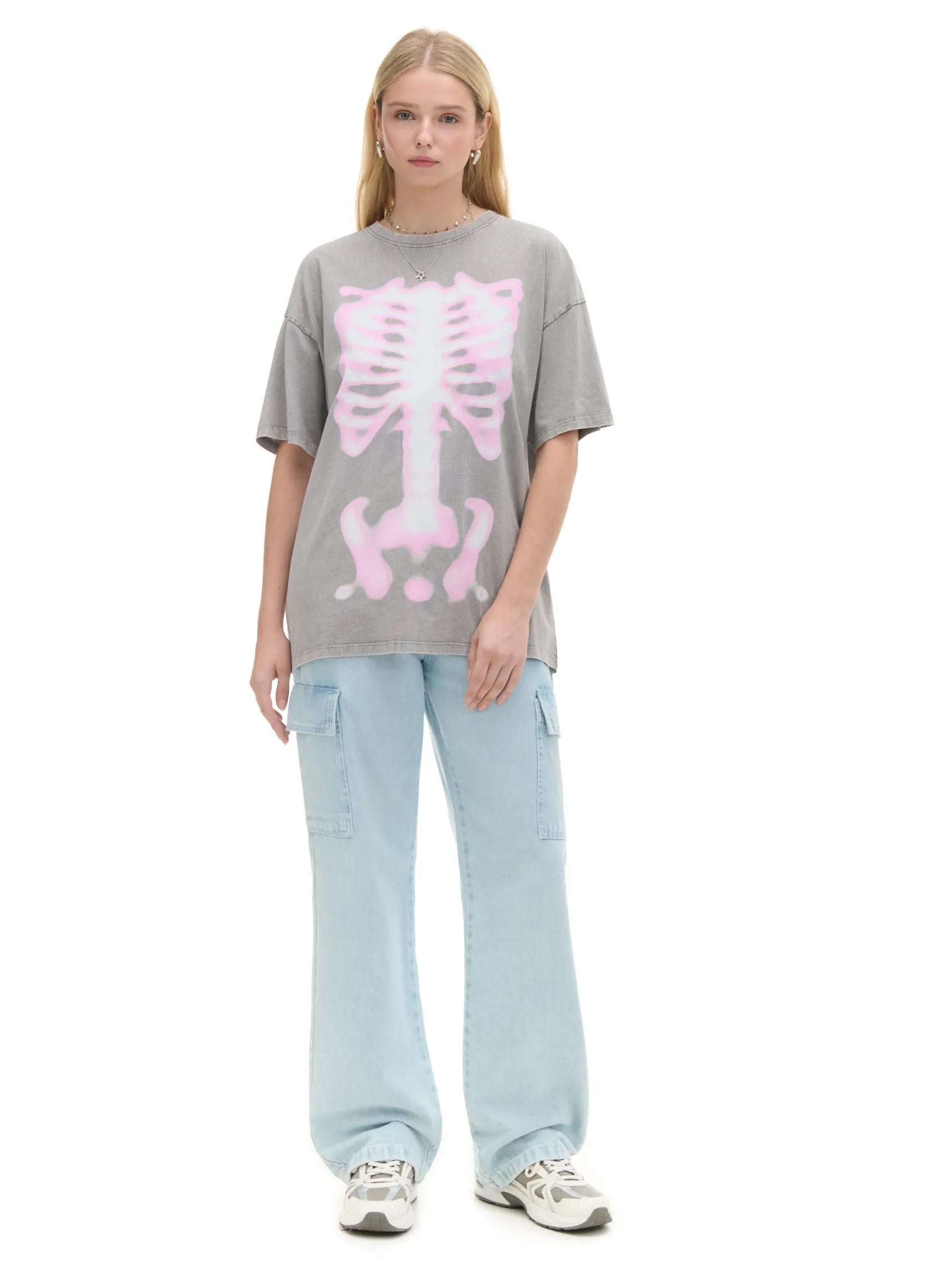 Online Szara koszulka z nadrukiem UNISEX Unisex|Unisex