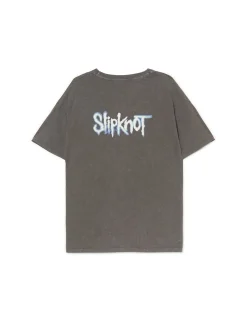 New Szara koszulka z nadrukiem Slipknot Koszulki, Topy