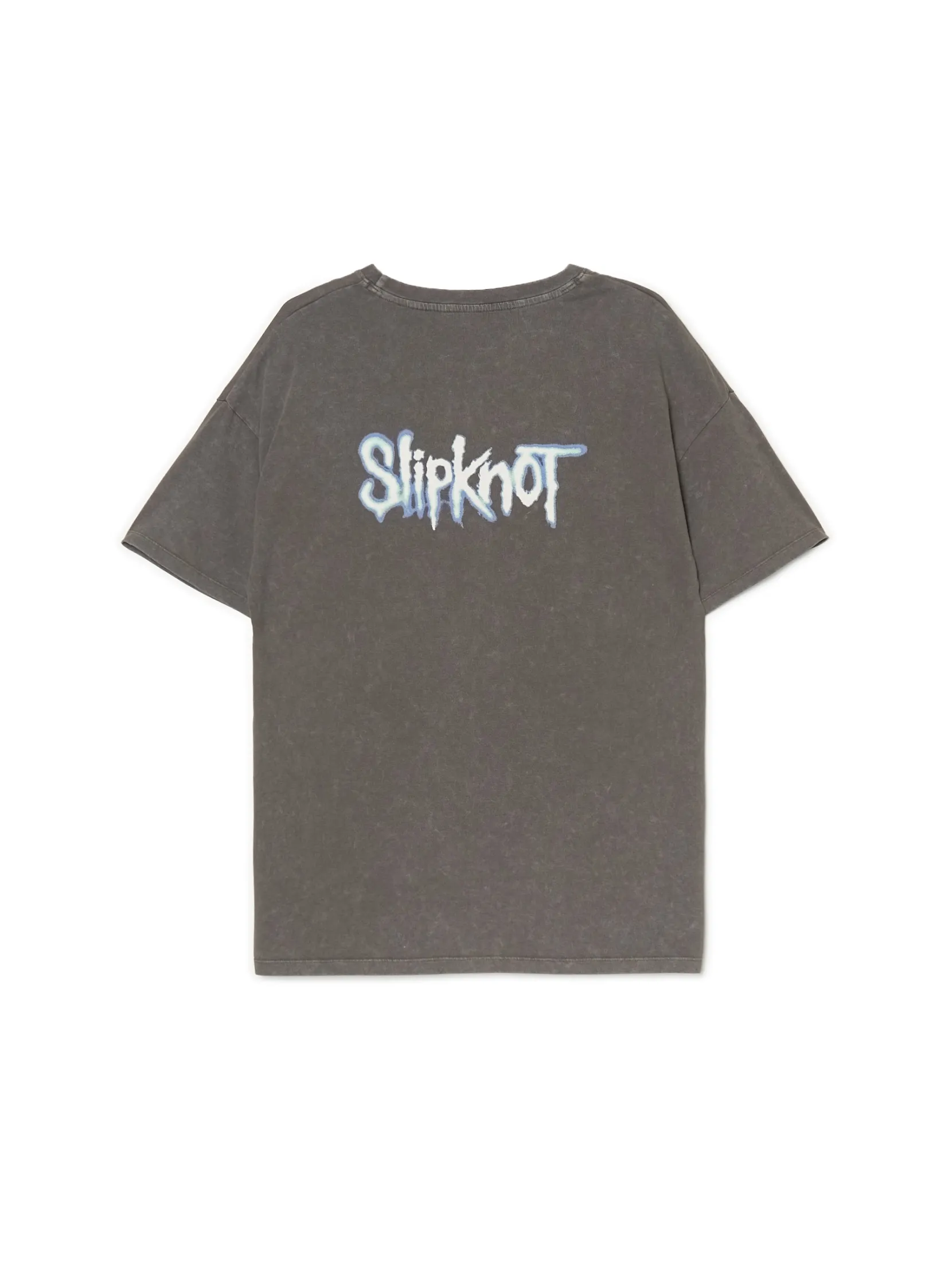 New Szara koszulka z nadrukiem Slipknot Koszulki, Topy