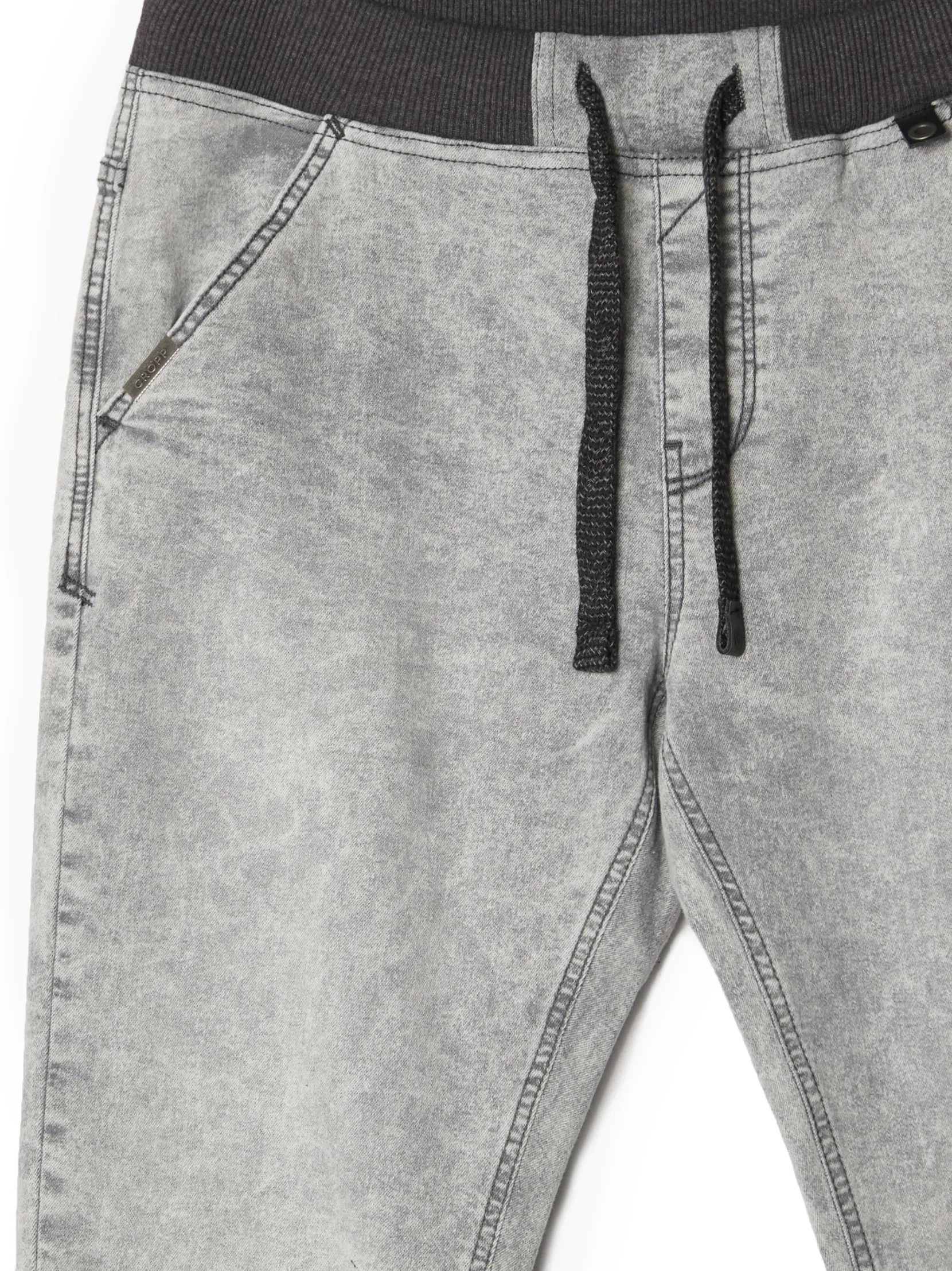 Best Szare jeansowe joggery Jeansy